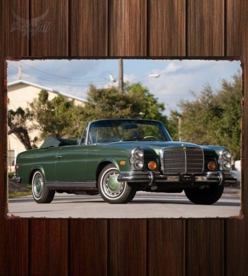 Металлическая табличка Mercedes-Benz 280SE Cabriolet US-spec (W111 W112)